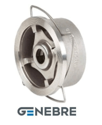 Клапан обратный тарельчатый GENEBRE 2415 14 DN150 PN25, корпус - AISI316 (CF8M), диск - AISI316 (CF8М), М/Ф
