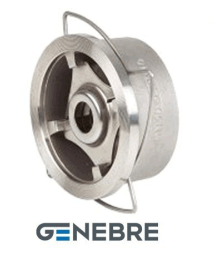 Клапан обратный тарельчатый GENEBRE 2415 16 DN200 PN25, корпус - AISI316 (CF8M), диск - AISI316 (CF8М), М/Ф