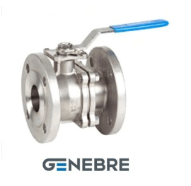 Кран шаровой полнопроходной GENEBRE 2528 05 DN020 PN40, корпус - AISI316, шар - AISI316, уплотнение шара - PTFE + 15% GF, Ф/Ф, рукоятка-рычаг, кв.9мм