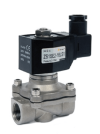 Клапан соленоидный ZS-40E /DIN/н.ж./AISI304/EPDM/DN40/0...120C/НЗ/0-10бар б/кат.  