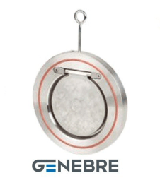 Клапан обратный одностворчатый GENEBRE 2406 13 DN125 PN16, корпус - AISI316 (CF8M), диск - AISI316 (CF8М), уплотнение - Viton (FKM), М/Ф