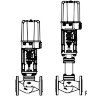 Клапан регулирующий 12.405  ARI-STEVI  PN16 с эл/приводом PREMIO, EN-GJL-250/ EN-JL1040 Тмакс=+300оС ф/ф (DN65 PN16 PREMIO 5.0kN 230В 50Гц.)