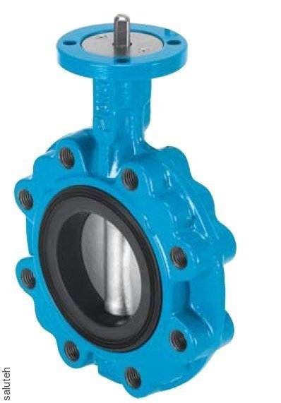 Затвор дисковый VZAV-L-80-10-S8PN16-H1EP200-V5-H1PA250-E  тип Lug PN10 DN80 ковкий чугун/EPDM/ковкий