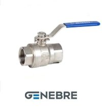 Кран шаровой GENEBRE полнопроходной, PN63 корпус: нерж. сталь AISI316(CF8M)/PTFE, Тмакс=+180оС,